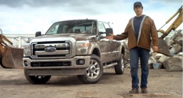 Mike Rowe in Ford commercial