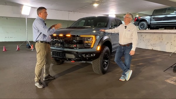 Ford Performance chief engineer Carl Widmann and the the 2023 Ford F-150 Raptor R