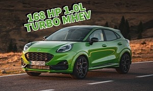 Ford Puma ST Gets 1.0L Turbo Mild-Hybrid Variant With 168 HP