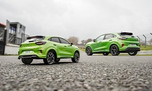 Ford Puma ST Vs 1:10 Scale Electric Version of Itself Makes for a Tight Race
