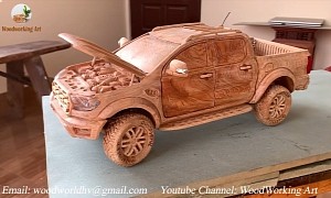 Ford Ranger Raptor Becomes Chip Off the Old (Wood) Block, Has Working Parts