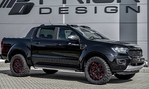 Ford Ranger With Prior Design Widebody Is All-Black and Aggressive