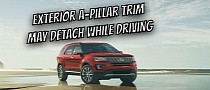 Ford Recalls 1.9 Million Explorer Sport Utility Vehicles Over Detaching A-Pillar Trim