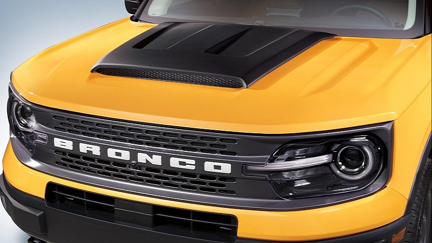 Ford Bronco Sport accessory hood scoop
