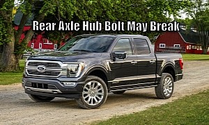 Ford Recalls F-150 Over Rear Axle Hub Bolt That May Break, Fix Not Yet Available