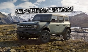 Ford Recalls Nearly 10,000 Bronco Four-Door SUVs Over Malfunctioning Child Safety Lock