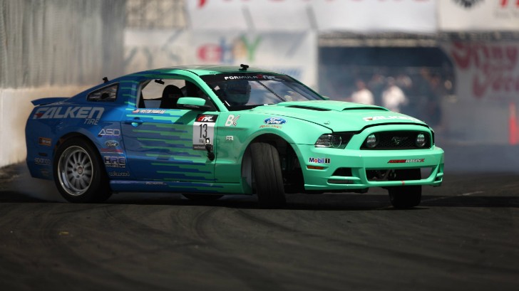 Justin Pawlak drifting his Mustang