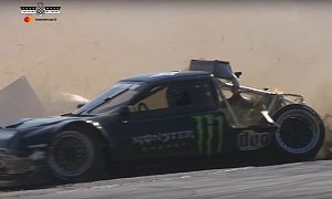 Ford RS200 Pikes Peak Has a "Moment," Crashes at Goodwood