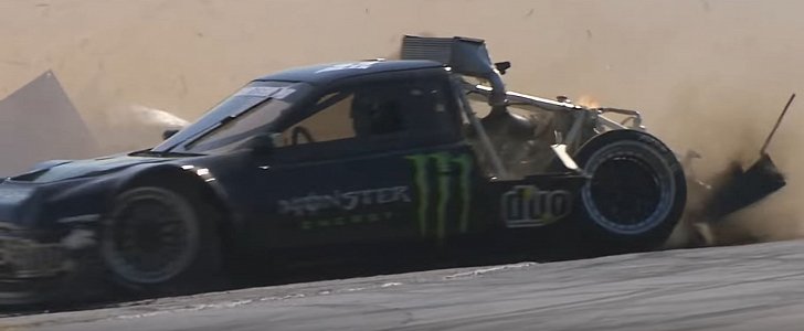 Ford RS200 Pikes Peak Has a "Moment," Crashes at Goodwood