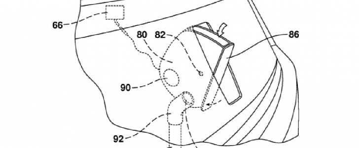 Ford washer fluid filler patent