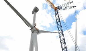 Ford's Third Wind Turbine in Dagenham Provides Green Power