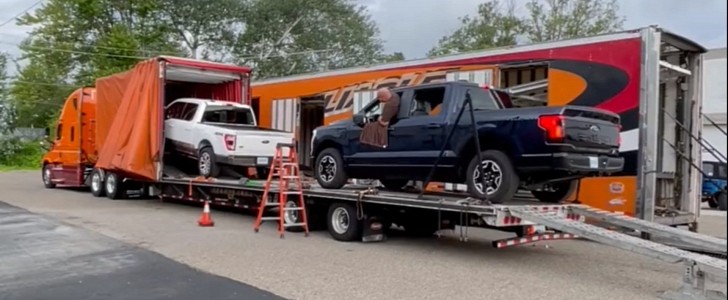 Ford sends electric F-150 Lightning trucks to Kentucky to help with rescue operations