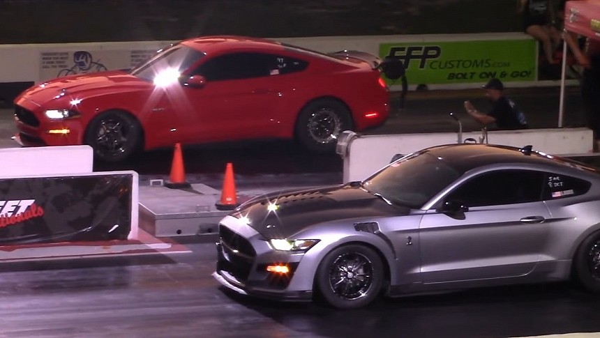 Ford Shelby GT500 Runs 8s, Turbo'd Mustang Doesn't Give a Flying Hoot ...