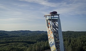 Ford Showed off Its Explorer SUV on the Tallest Climbing Tower in Norway