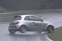 Ford SportKa and Renault Clio Crash on Wet Nurburgring Track Day