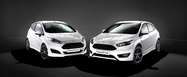 2016 Ford Fiesta ST-Line and 2016 Ford Focus ST-Line