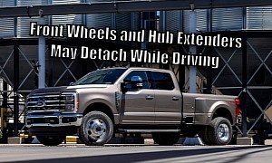 Ford Super Duty Recalled Over Insufficiently Tightened Wheel Hub Extender Retaining Nuts