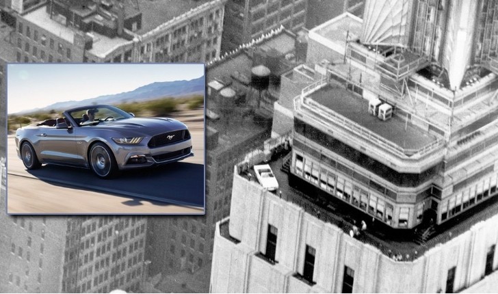 Ford Mustang on Empire State Building