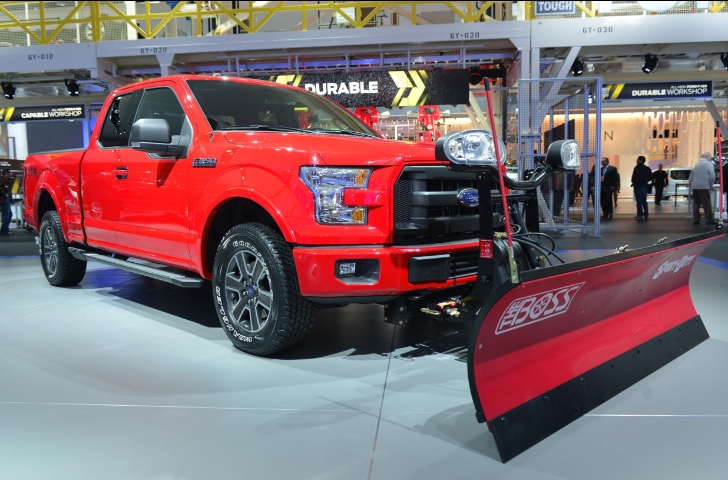 2015 Ford F-150 with snow plow