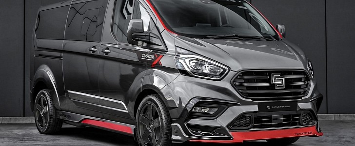 Ford Transit Looks Like a Focus RS Race Van Thanks to Carlex Body Kit