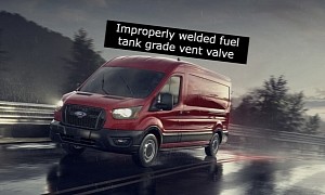 Ford Transit Recalled to Address Fuel Tank Issue, 2023 Model Year Affected