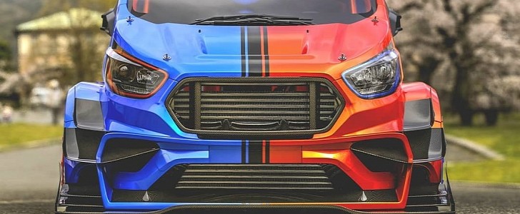 Ford Transit "Two-Face Racer" Rendering Looks Like a Widebody Le Mans Van