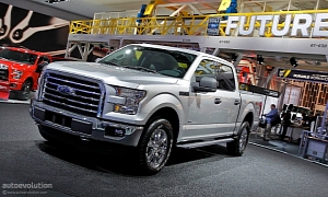 Ford’s Next-Gen F-150 Aluminum Truck Shows Up in Detroit <span>· Live Photos</span>