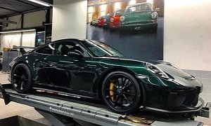 Forest Green Metallic 2018 Porsche 911 GT3 Was Built for the Nurburgring