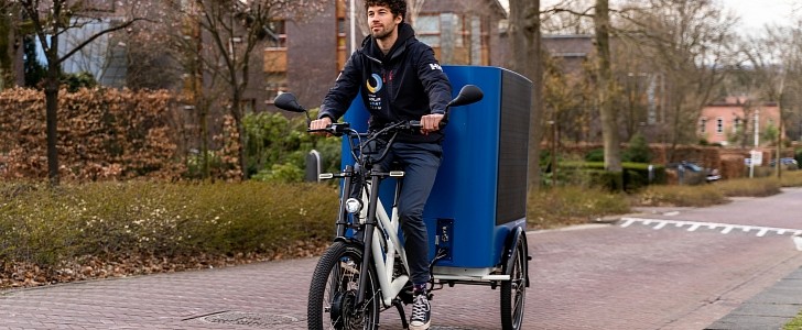 SunRider is the first cargo e-bike that uses only solar power.