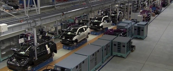 BMW i3 production line in Leipzig