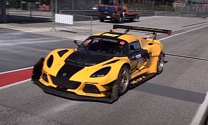 Forget About the Lotus Evija, Here's a Widebody Exige Roaring on the Track