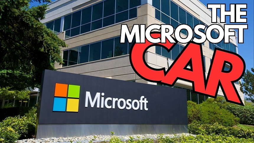 Microsoft never commented on plans to build a car