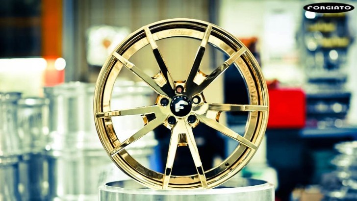 Forgiato Gold-Plated Wheels