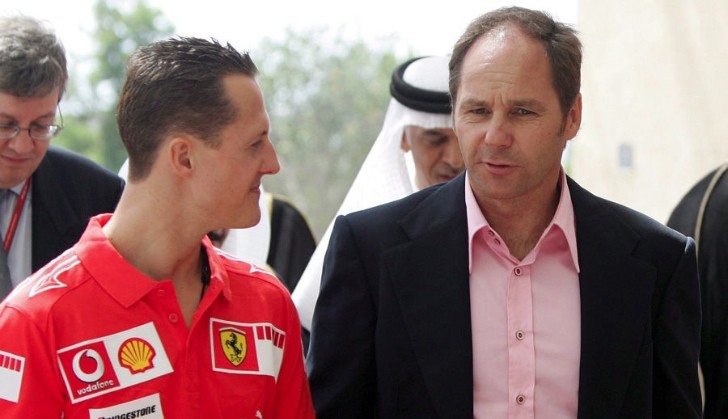 Michael Schumacher and Gerhard Berger