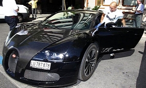 Former Real Madrid Defender Roberto Carlos in His Bugatti Veyron