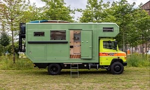 Former Swiss Fire Truck Converted Into Permanent House on Wheels for a Family of Five
