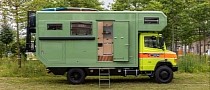 Former Swiss Fire Truck Converted Into Permanent House on Wheels for a Family of Five