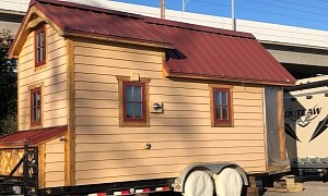 Former TV Show Star Tiny House Built With Reclaimed Wood Is Full of Character