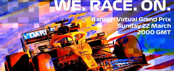 Official poster for the Bahrain Virtual Grand Prix