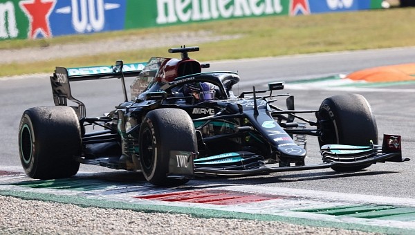 Lewis Hamilton at Monza in 2021 
