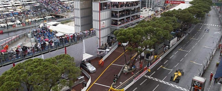 RenaultSport's F1 car on Monaco track in 2016