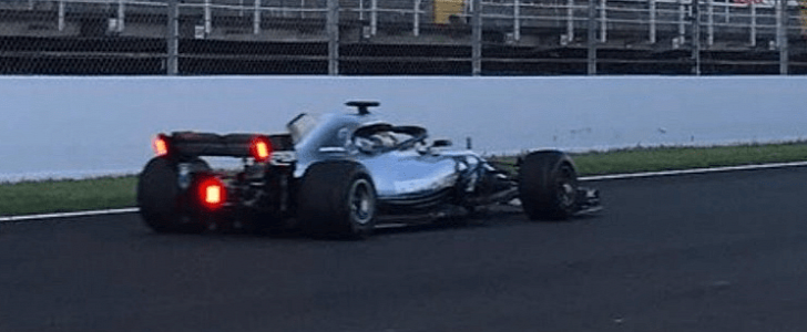 Formula 1 Rear Wing Rain Lights