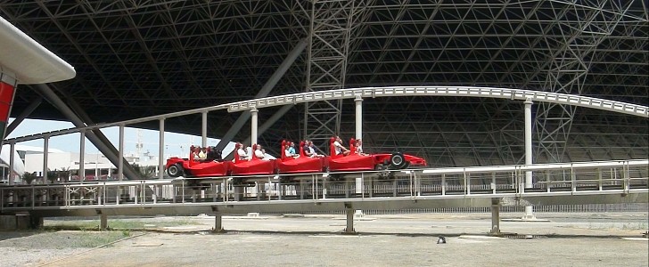 Formula Rossa Launch Rail and Train