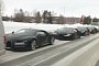 Four Bugatti Chirons Out in the Wild Make for a $10 Million Convoy
