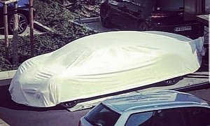 Four-Door Bugatti Sedan Spotted Hiding Under Cover, Could Be Electric