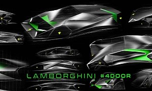 Four-Door Lamborghini Countach Concept Looks Like a Wedge