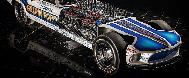 Four-Engined 1969 Mustang "Mach IV" Dragster Is Crazy