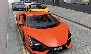 Four Lamborghini Revueltos Cause a Commotion in London, Look and Sound Like Fighter Jets