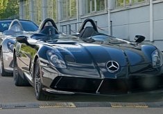 Four Mercedes-Benz SLR Stirling Moss Models Caught Strolling Through Stuttgart