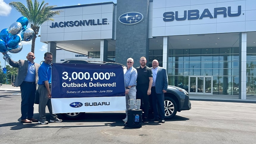 Subaru of America sells three-millionth Outback